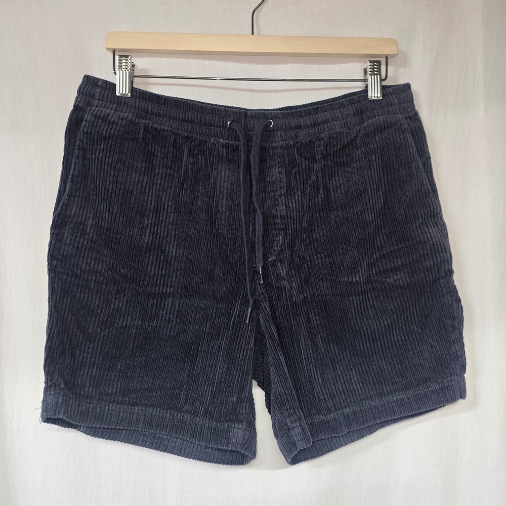 PacSun Volley Corduroy Shorts Mens Medium Black Skater Retro